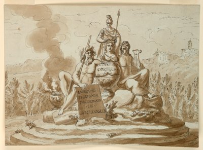 Gravmonument för poeten Maria Maddalena Morelli av Giuseppe Barberi