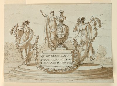 Gravmonument för poeten Pietro Giordani av Giuseppe Barberi
