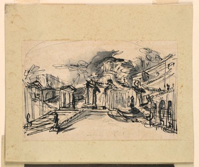 Scenografi: Palatsarkitektur av Giuseppe Barberi