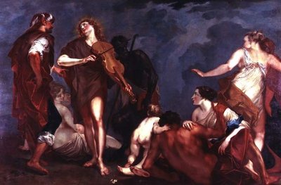 Apollo och Marsyas av Giuseppe Bazzani