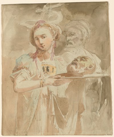 Salome med Johannes Döparens huvud av Giuseppe Bernardino Bison