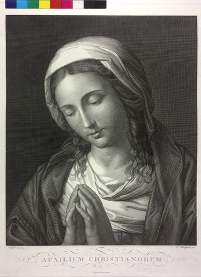 Bedjande madonna av Giuseppe Bortignoni