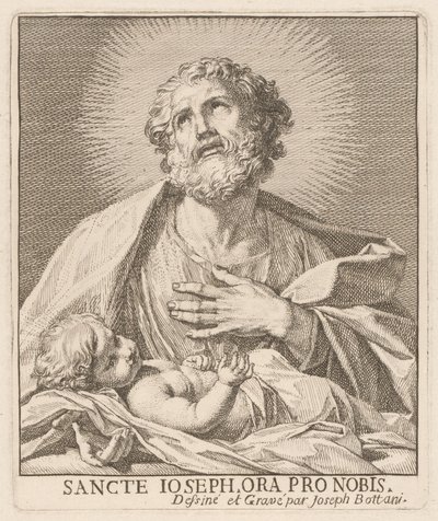 Sankt Josef och Jesusbarnet av Giuseppe Bottani