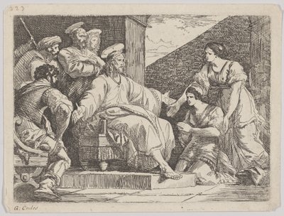 Kristus sittande predikar, 1766. av Giuseppe Cades
