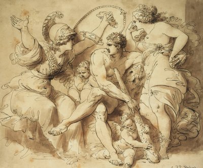 Herkules vid korsningen, av Giuseppe Cades