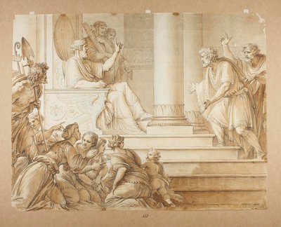 Moses konfronterar farao av Giuseppe Cades