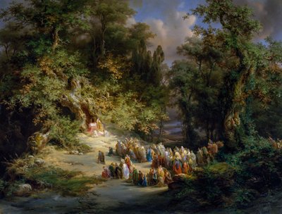 Tidig kristen mässa i skogen av Giuseppe Camino