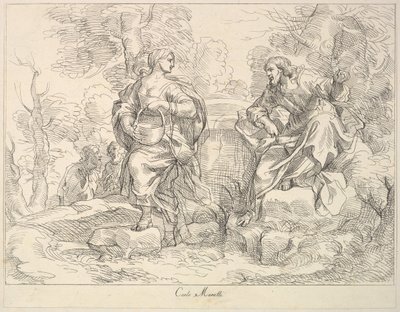 Kristus visar sig för Maria Magdalena, 1740-1802. av Giuseppe Canale