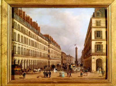 La rue Castiglione i Paris 1829 (målning) av Giuseppe Canella