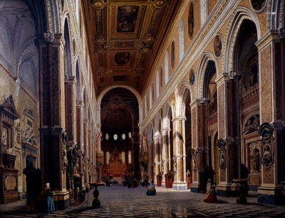 Interiör av Neapels katedral av Giuseppe Castiglione