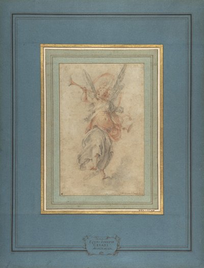 Allegorical Figure of Fame, ca. 1590. av Giuseppe Cesari