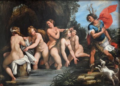 Diana och Actaeon av Giuseppe Cesari