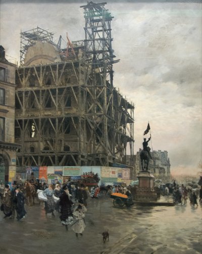 Place des Pyramides av Giuseppe de Nittis