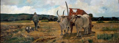 Landskap i Maremma (olja på duk av Giuseppe Fattori