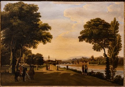 Utsikt över Arno av Giuseppe Gherardi
