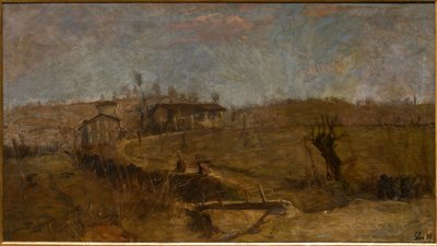 Savignano landskap av Giuseppe Graziosi