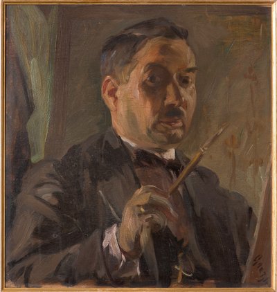 Självporträtt (olja på plywood) av Giuseppe Graziosi