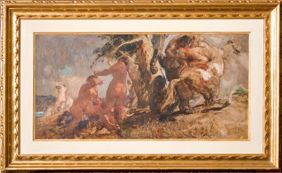 Badarna och en kentaur (olja på plywood) av Giuseppe Graziosi
