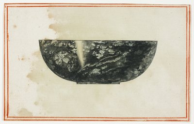 Svart marmorskål av Giuseppe Grisoni