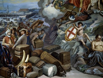 Ligurisk handel, målning av Giuseppe Isola (1808-1893), Italien av Giuseppe Isola