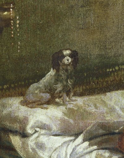 La femme a la puce - Kvinna med loppa... av Giuseppe Maria (1665-1747) Crespi