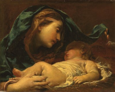 Madonna och barn av Giuseppe Maria Crespi