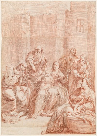 Den heliga familjen av Giuseppe Maria Crespi