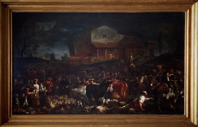 Mässan i Poggio a Caiano i Toscana, Italien av Giuseppe Maria Crespi
