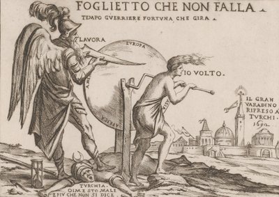 En allegori om turkarnas förmögenheter, ca. 1692. av Giuseppe Maria Mitelli