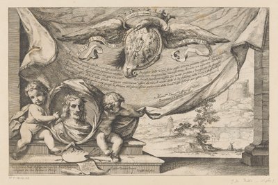 Ode till konstnären Guercino Landskapsdesign av Guercino (serietitel) av Giuseppe Maria Roli