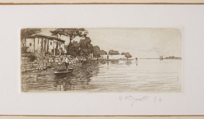 Båtsmannen (etsning på vitt papper) av Giuseppe Miti Zanetti