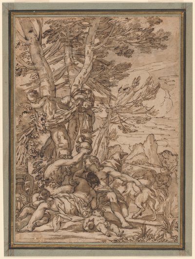 en bacchanal av Giuseppe Nicola Nasini