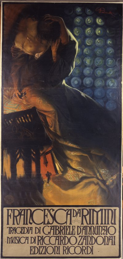 Francesca da Rimini komponerad av Riccardo Zandonai och skriven av Gabriele D