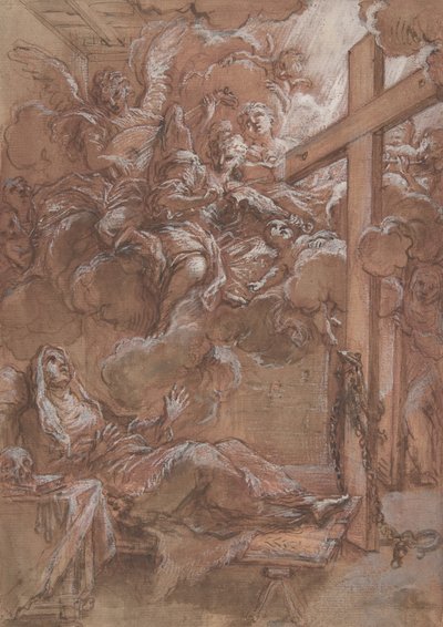 Den välsignade Giacinta Marescottis extas, ca. 1675-1714. av Giuseppe Passeri