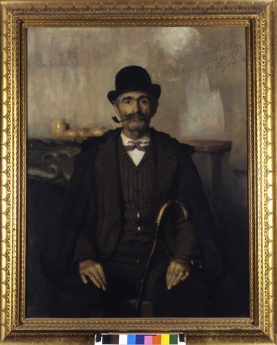 Giuseppe Giani, medlaren (Porträtt av Giuseppe Giani, medlaren). Målning av Giovanni Pellizza da Volpedo (1868-1907) av Giuseppe Pellizza da Volpedo
