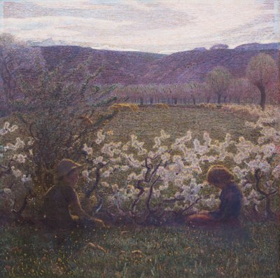 Blommig äng av Giuseppe Pellizza da Volpedo
