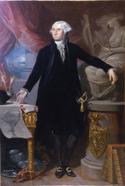 Porträtt av George Washington. av Giuseppe Perovani