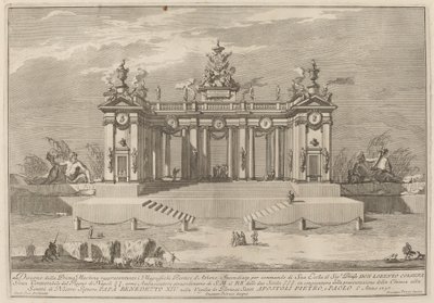 School of Athens Arcades, för "Chinea"-festivalen av Giuseppe Pozzi after Giuseppe Palazzi