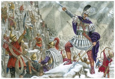Alexander den store vid Järnporten (Centralasien) av Giuseppe Rava