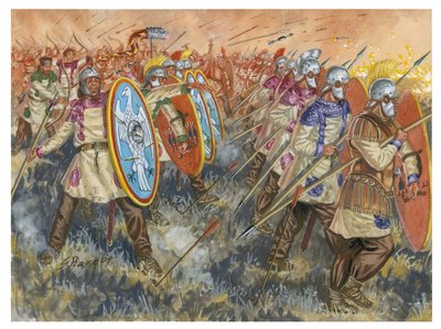 Slaget vid Adrianopel (Hadrianopolis) av Giuseppe Rava