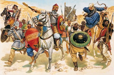 Heliga krig: muslimska soldater kämpar mot den kristna fienden - Heliga krig: muslimska soldater kämpar mot den kristna fienden av Giuseppe Rava
