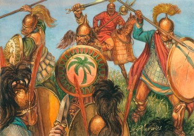 Puniska kriget: Karthagernas tunga infanteri - Puniska kriget: infanteri i det antika Karthago Illustration av Giuseppe Rava av Giuseppe Rava