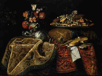 Stilleben (olja på duk) av Giuseppe Recco