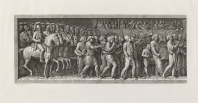 Fransmännens intåg i Milano, 15 maj 1796 av Giuseppe Rosaspina, after Andrea Appiani
