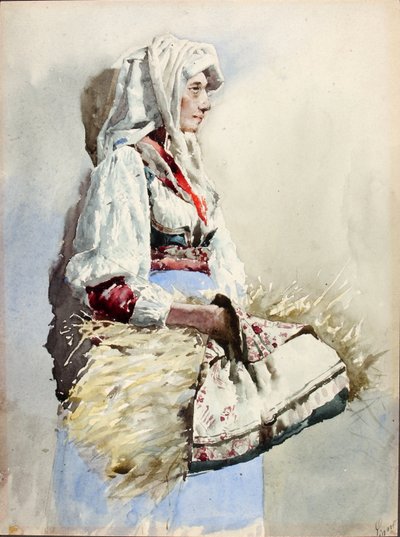 Italiensk bondekvinna av Giuseppe Signorini