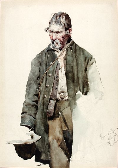 Studie av en gammal man av Giuseppe Signorini