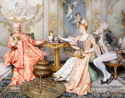 Tea Party av Giuseppe Signorini