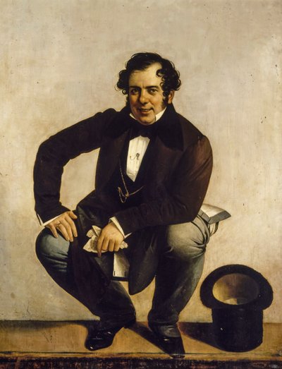 Självporträtt av Giuseppe Tominz (1790-1866) av Giuseppe Tominz