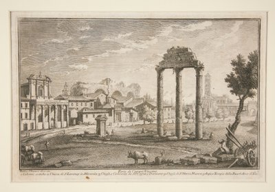Del av Campo Vaccino (del av Campo Vaccino) av Giuseppe Vasi