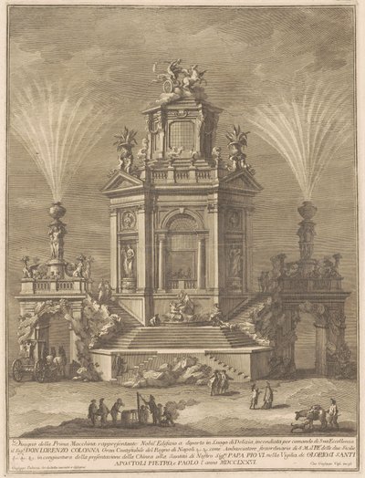 Prima Macchina för Chinea 1776: A Pleasure Palace av Giuseppe Vasi, after Giuseppe Palazzi